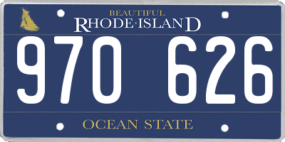 RI license plate 970626