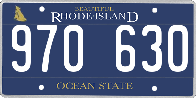 RI license plate 970630