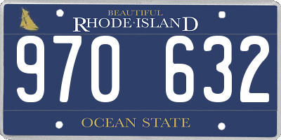 RI license plate 970632