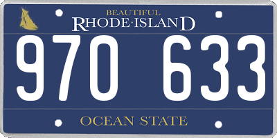 RI license plate 970633