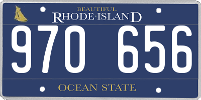 RI license plate 970656