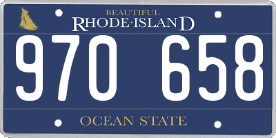 RI license plate 970658