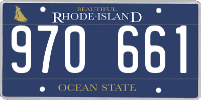 RI license plate 970661