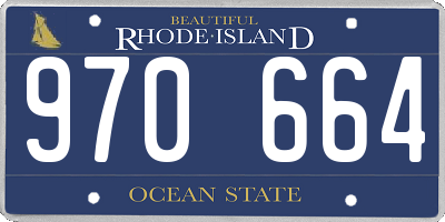 RI license plate 970664