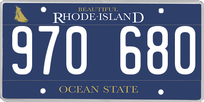 RI license plate 970680