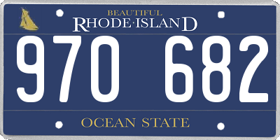 RI license plate 970682