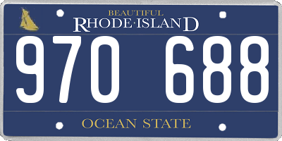 RI license plate 970688