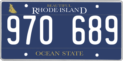 RI license plate 970689