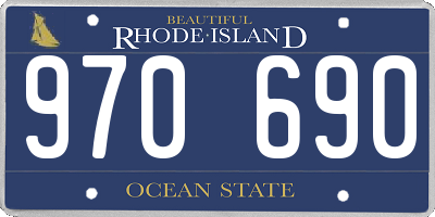 RI license plate 970690