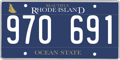 RI license plate 970691