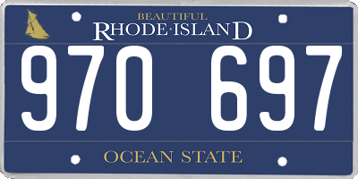 RI license plate 970697