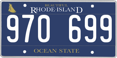 RI license plate 970699