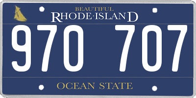 RI license plate 970707