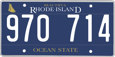 RI license plate 970714