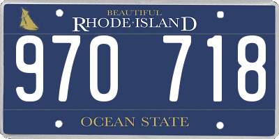 RI license plate 970718