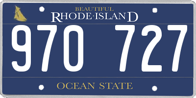 RI license plate 970727