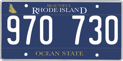 RI license plate 970730