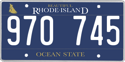 RI license plate 970745