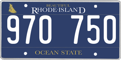 RI license plate 970750