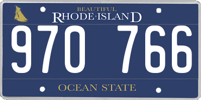 RI license plate 970766