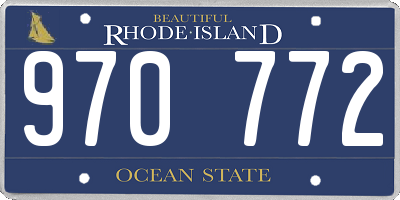 RI license plate 970772