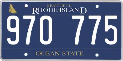 RI license plate 970775