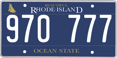 RI license plate 970777