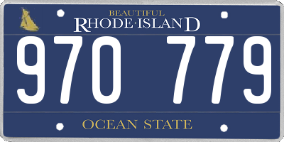 RI license plate 970779