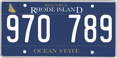 RI license plate 970789