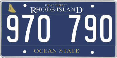 RI license plate 970790