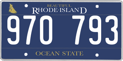 RI license plate 970793