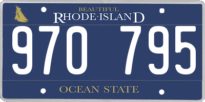 RI license plate 970795