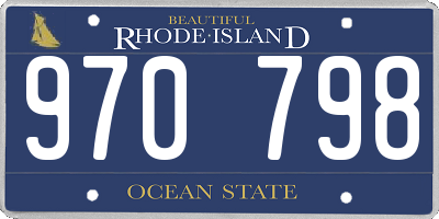 RI license plate 970798