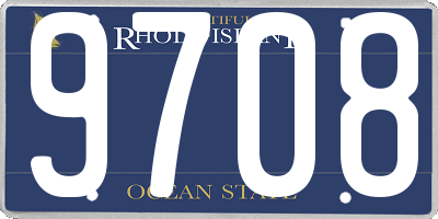 RI license plate 9708