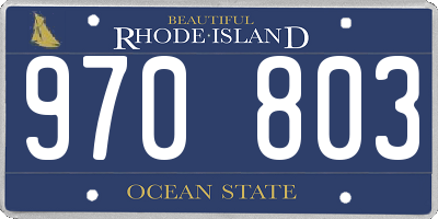 RI license plate 970803