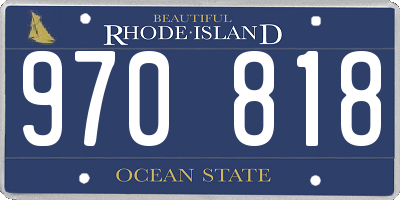 RI license plate 970818
