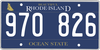 RI license plate 970826