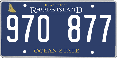 RI license plate 970877