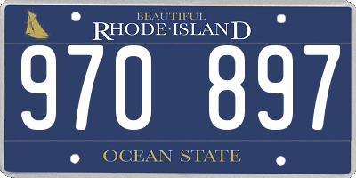 RI license plate 970897