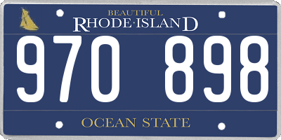 RI license plate 970898