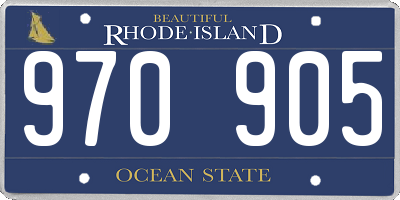 RI license plate 970905
