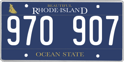 RI license plate 970907