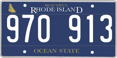 RI license plate 970913