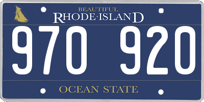 RI license plate 970920