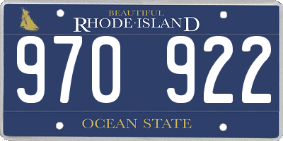 RI license plate 970922