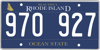 RI license plate 970927