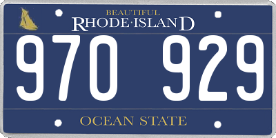 RI license plate 970929