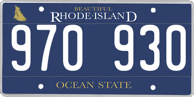 RI license plate 970930