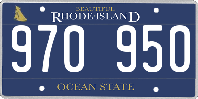 RI license plate 970950