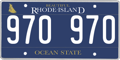 RI license plate 970970